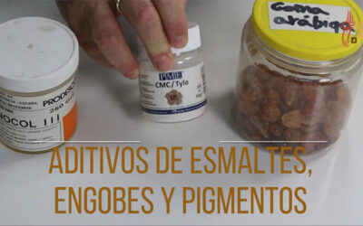 Aditivos de esmaltes, engobes y pigmentos cerámicos. Vídeo 63